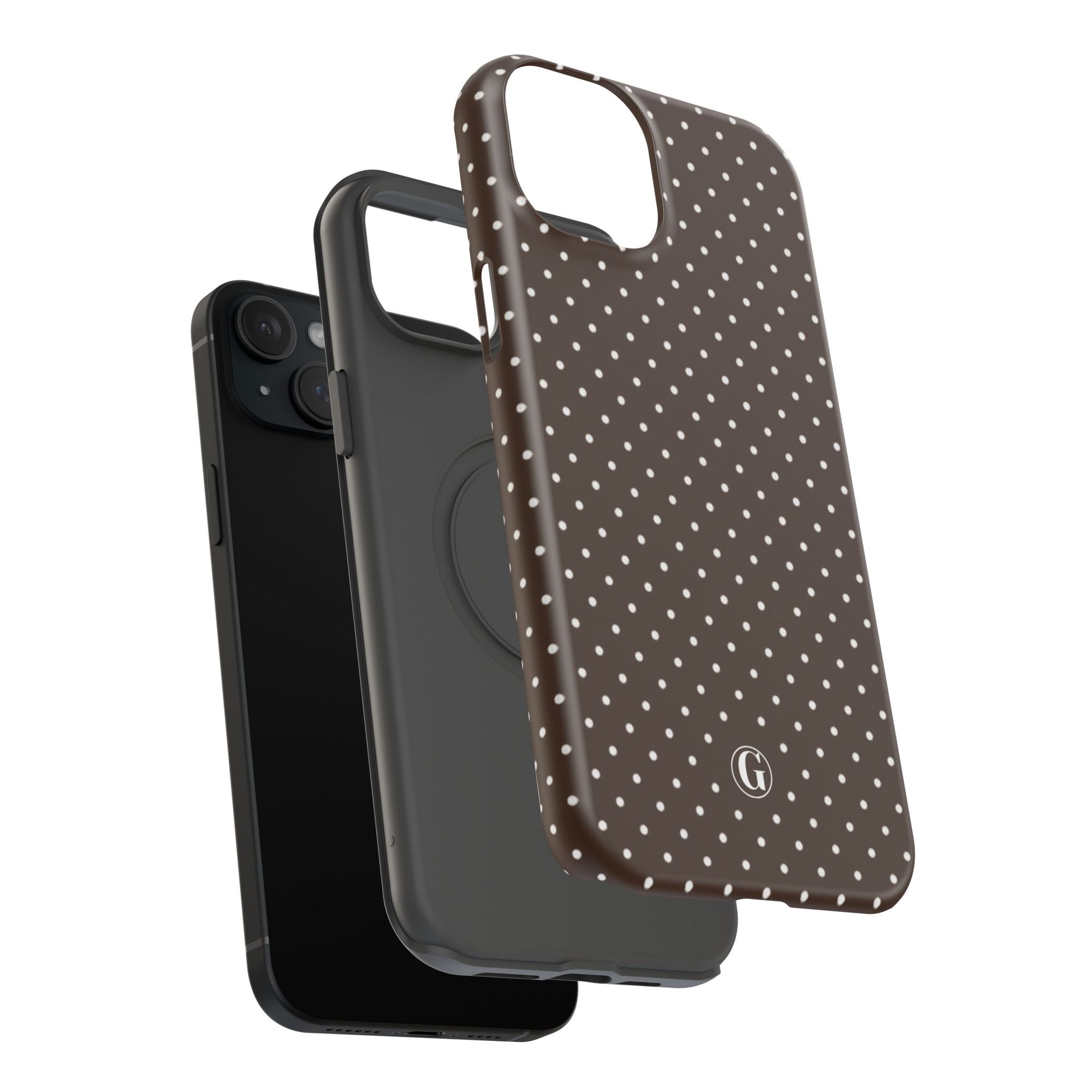 Brown Polka Dots Phone Case