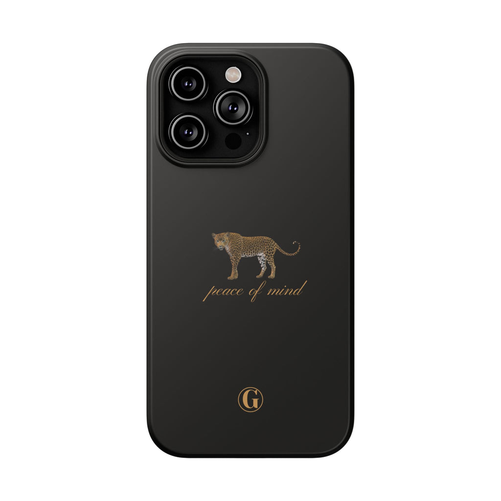 Black 'Peace of Mind' Panther Phone Case