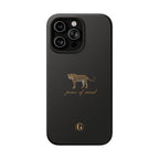 Black 'Peace of Mind' Panther Phone Case