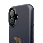Navy Blue 'Peace of Mind' Panther Phone Case