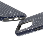 Navy Blue Polka Dots Phone Case