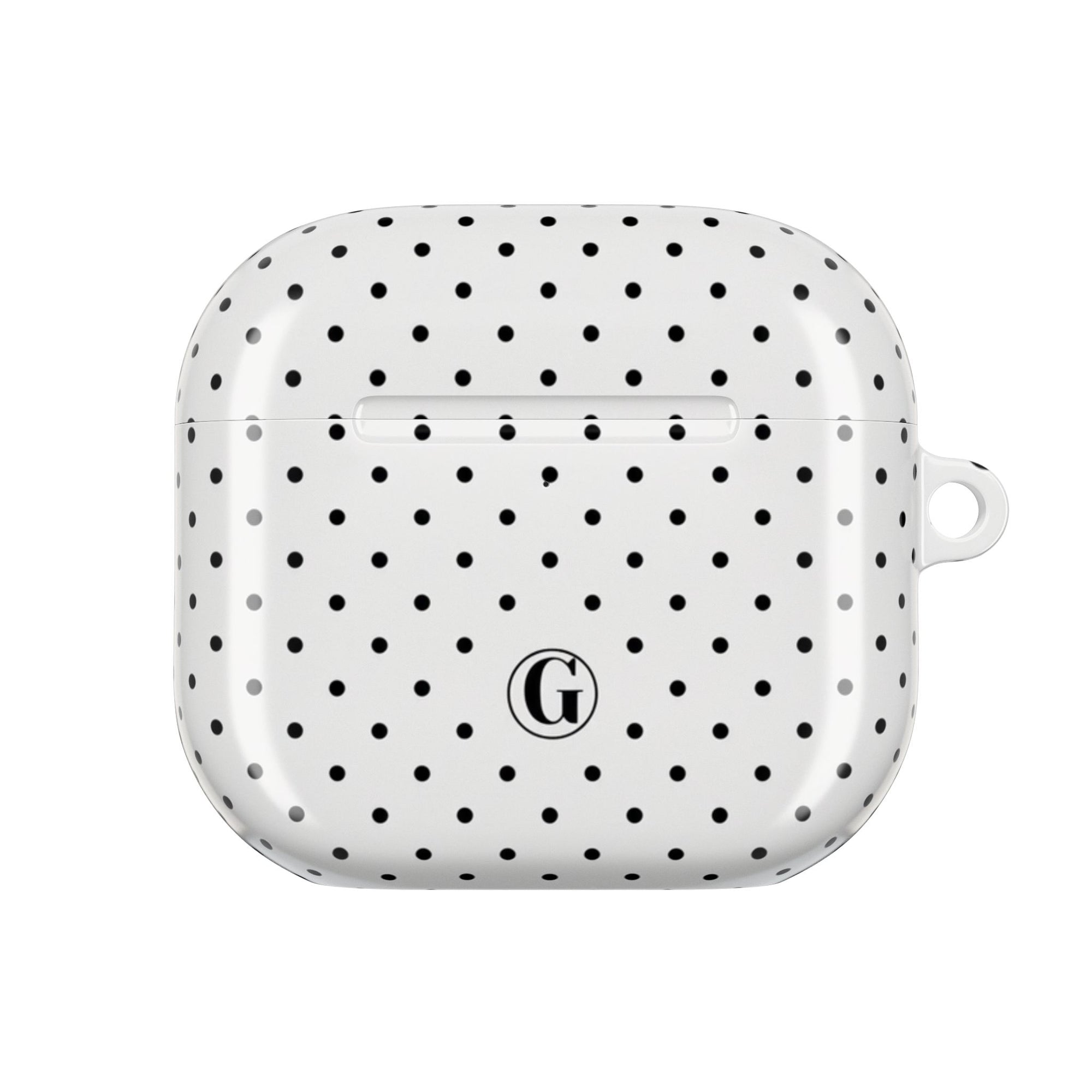White Polka Dot AirPod Case