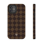 Brown Checkmate Phone Case