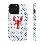 Crawfish on Blue Dots Phone Case