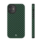 Emerald Green Polka Dots Phone Case