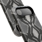 Grey Snakeskin Print Phone Case