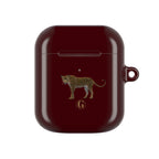 Burgundy Panther AirPod Cases