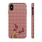Dark Red Cowboy Boots Phone Case
