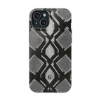 Grey Snakeskin Print Phone Case