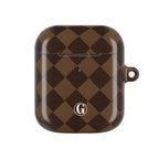 Brown Checkmate AirPod Case