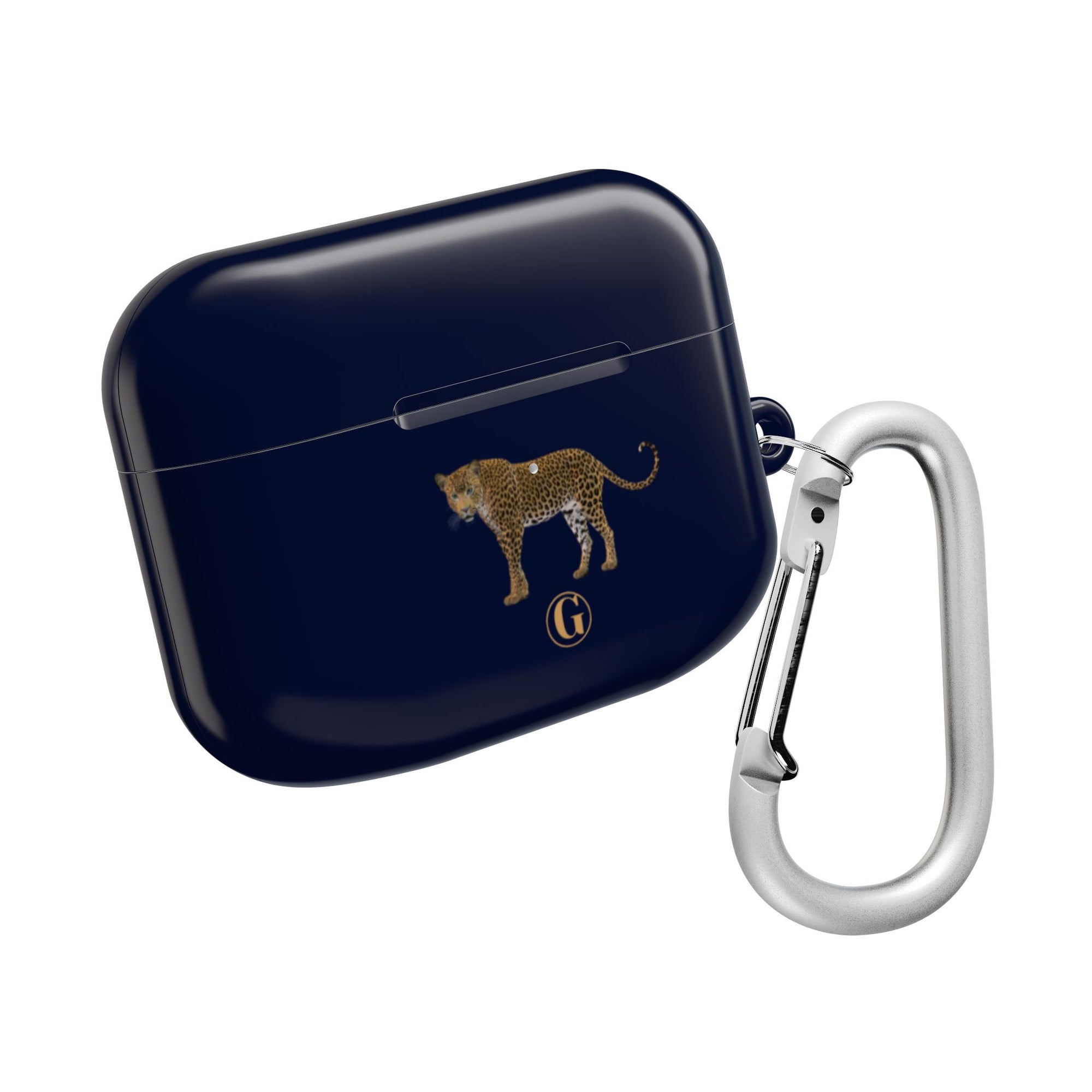Navy Blue Panther AirPod Case