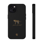 Black 'Peace of Mind' Panther Phone Case