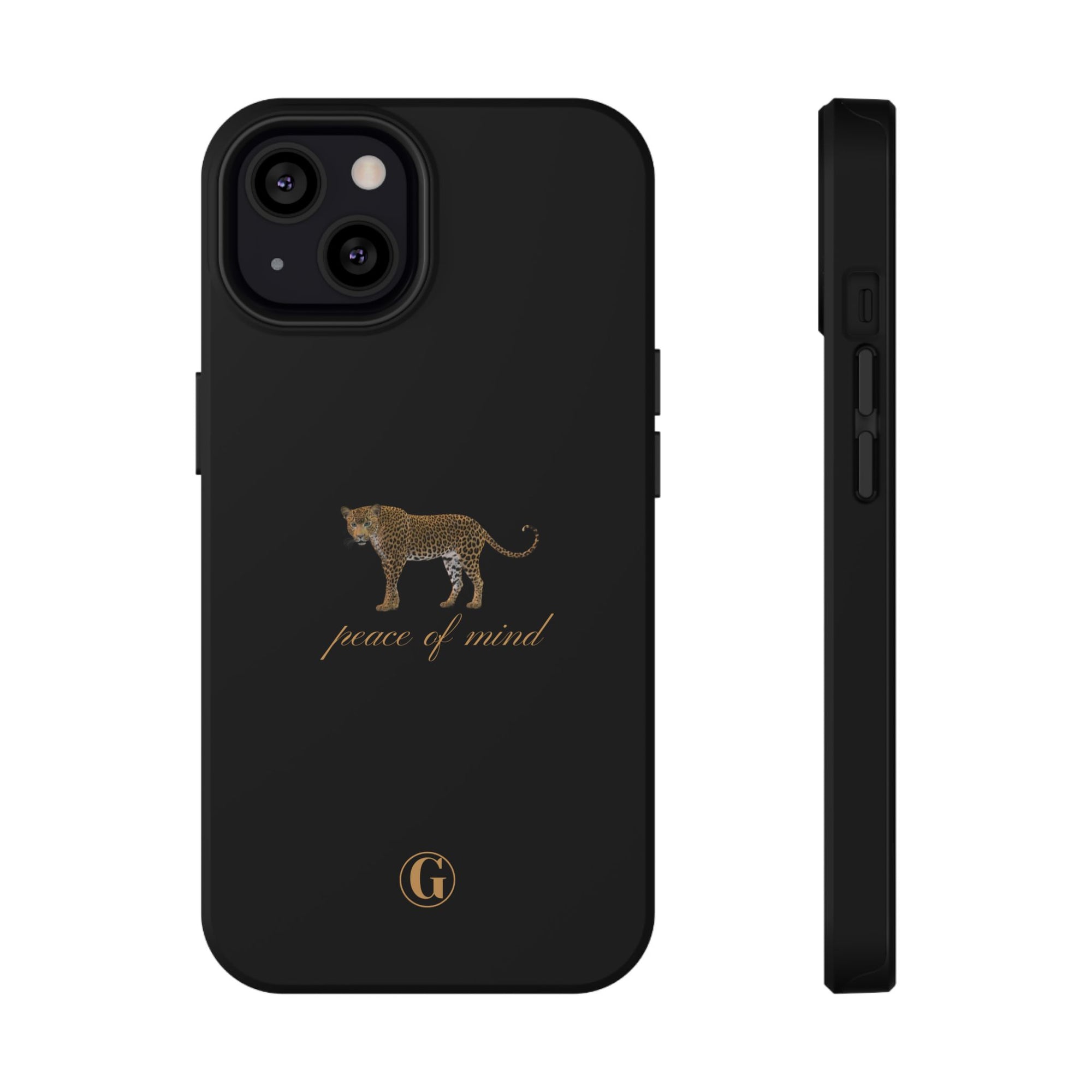 Black 'Peace of Mind' Panther Phone Case