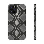 Grey Snakeskin Print Phone Case