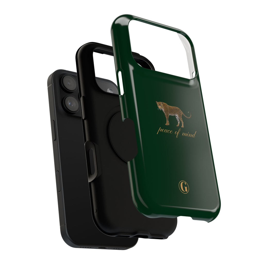 Emerald Green 'Peace of Mind' Panther Phone Case
