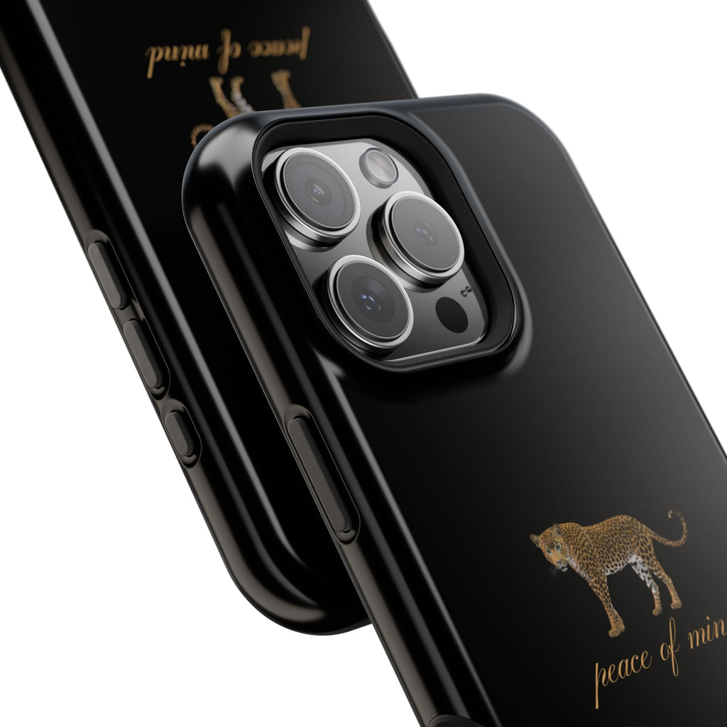 Black 'Peace of Mind' Panther Phone Case
