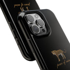 Black 'Peace of Mind' Panther Phone Case