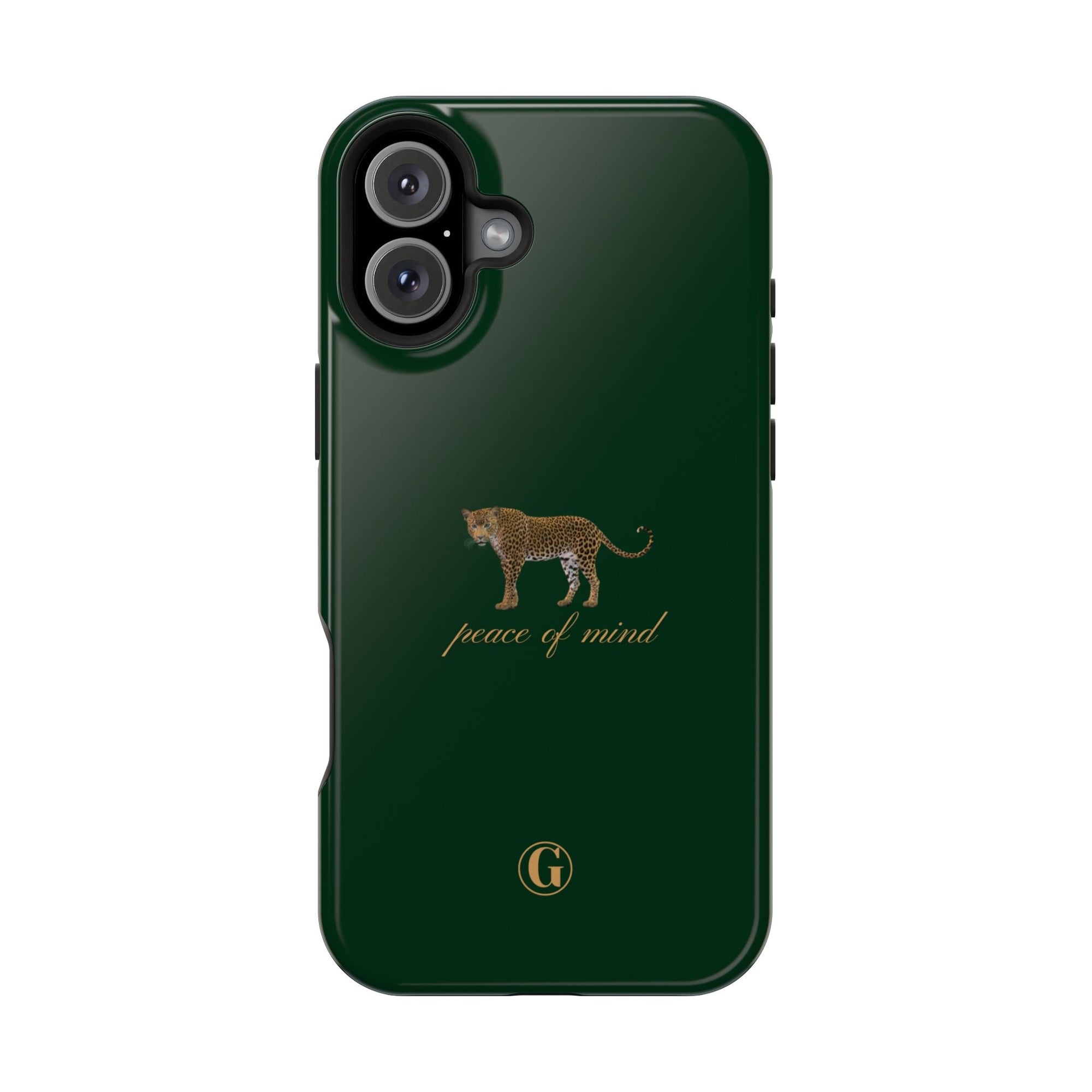 Emerald Green 'Peace of Mind' Panther Phone Case