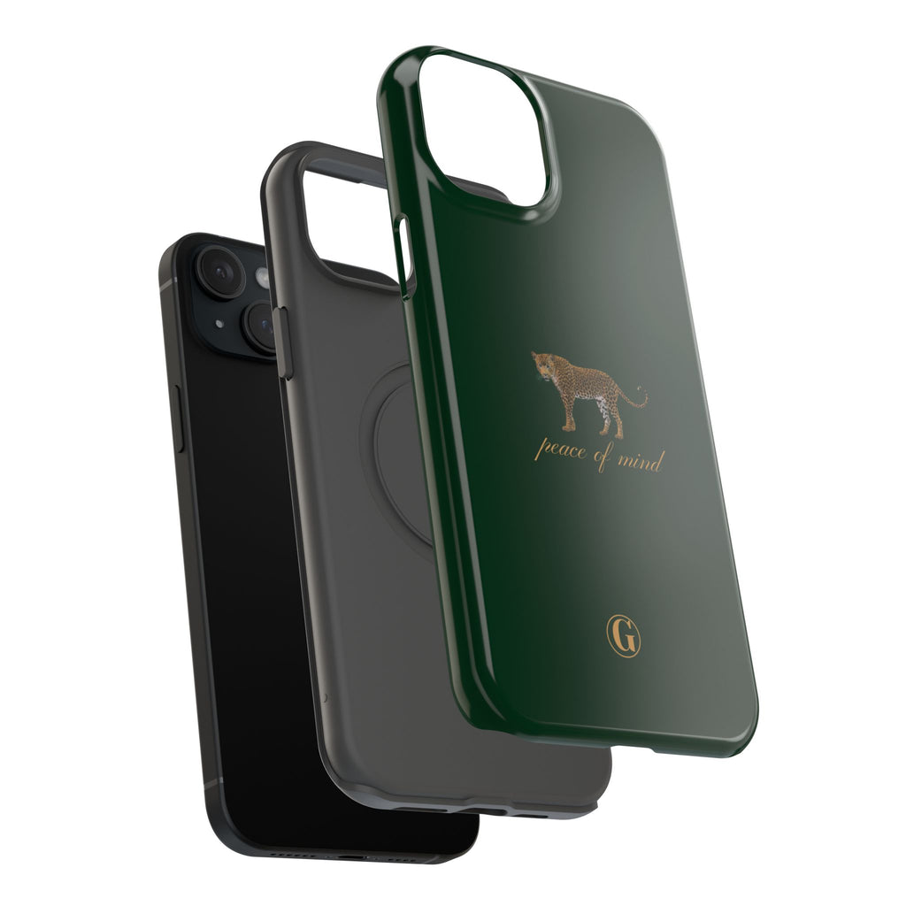 Emerald Green 'Peace of Mind' Panther Phone Case