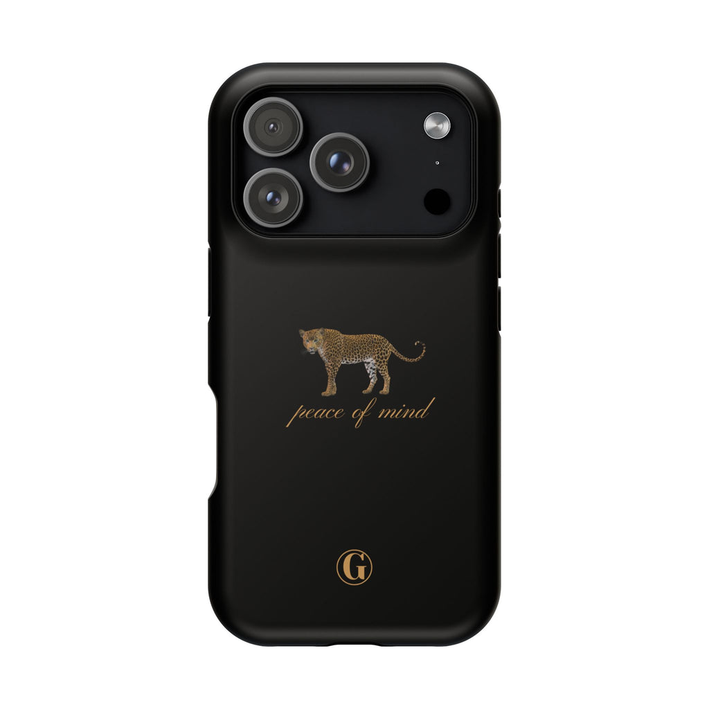 Black 'Peace of Mind' Panther Phone Case