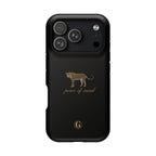 Black 'Peace of Mind' Panther Phone Case