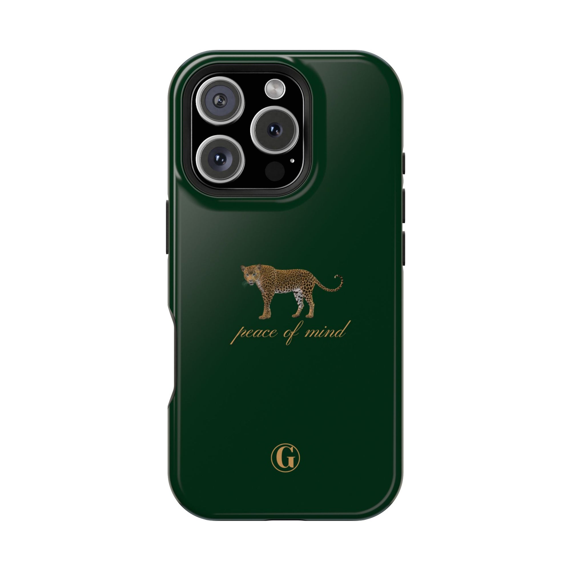 Emerald Green 'Peace of Mind' Panther Phone Case