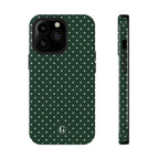Emerald Green Polka Dots Phone Case