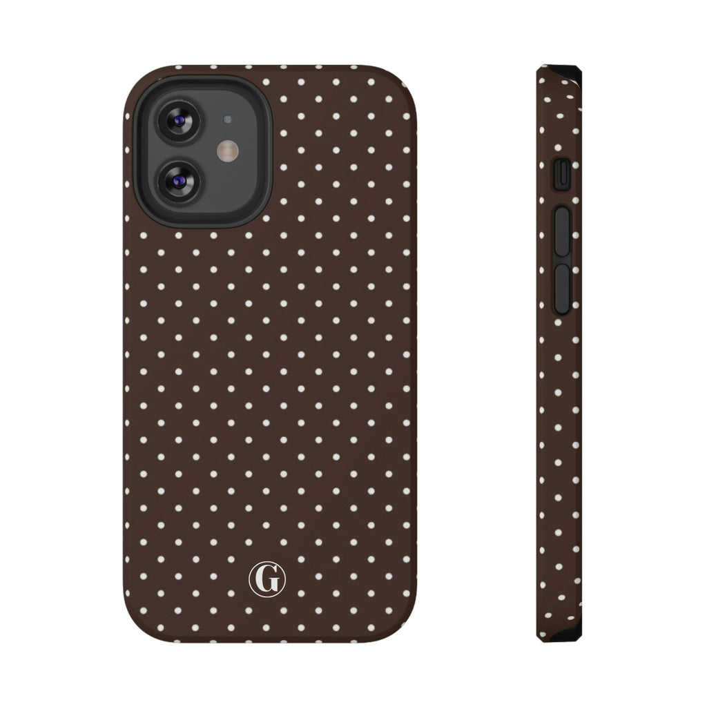 Brown Polka Dots Phone Case