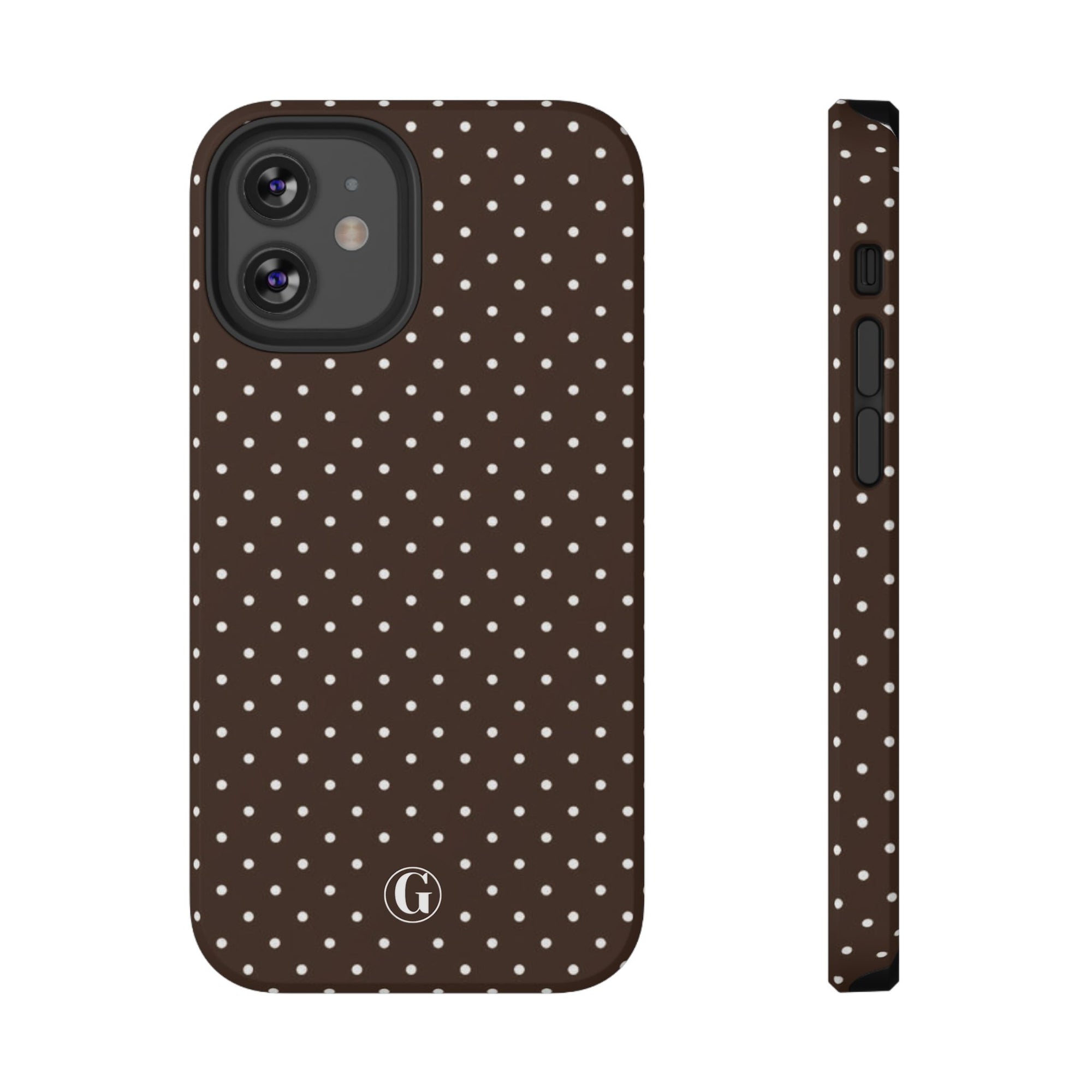 Brown Polka Dots Phone Case