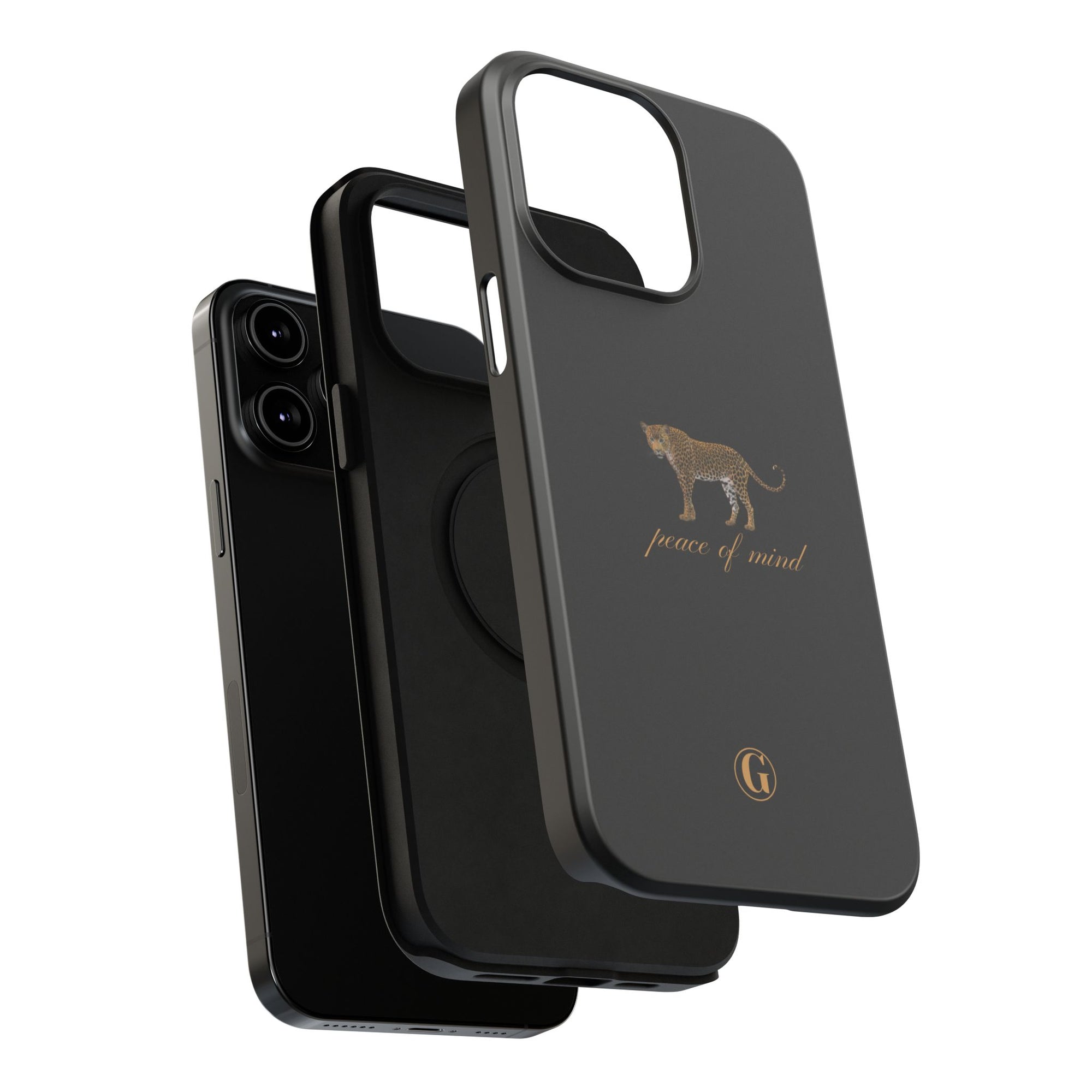 Black 'Peace of Mind' Panther Phone Case