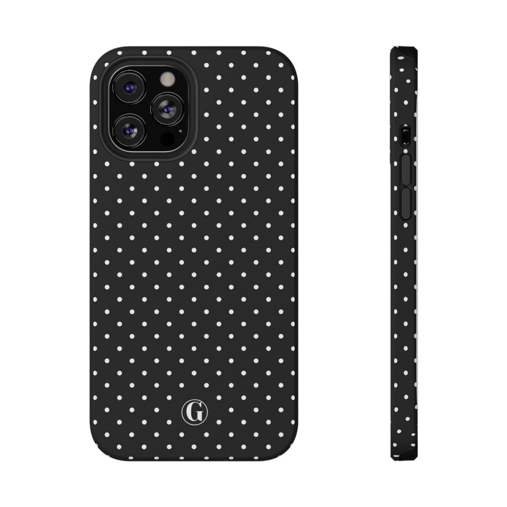 Black Polka Dots Phone Case