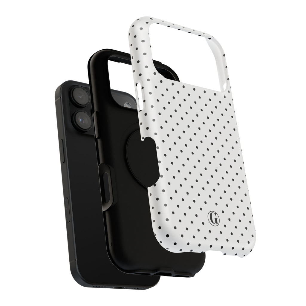 White Polka Dots Phone Case