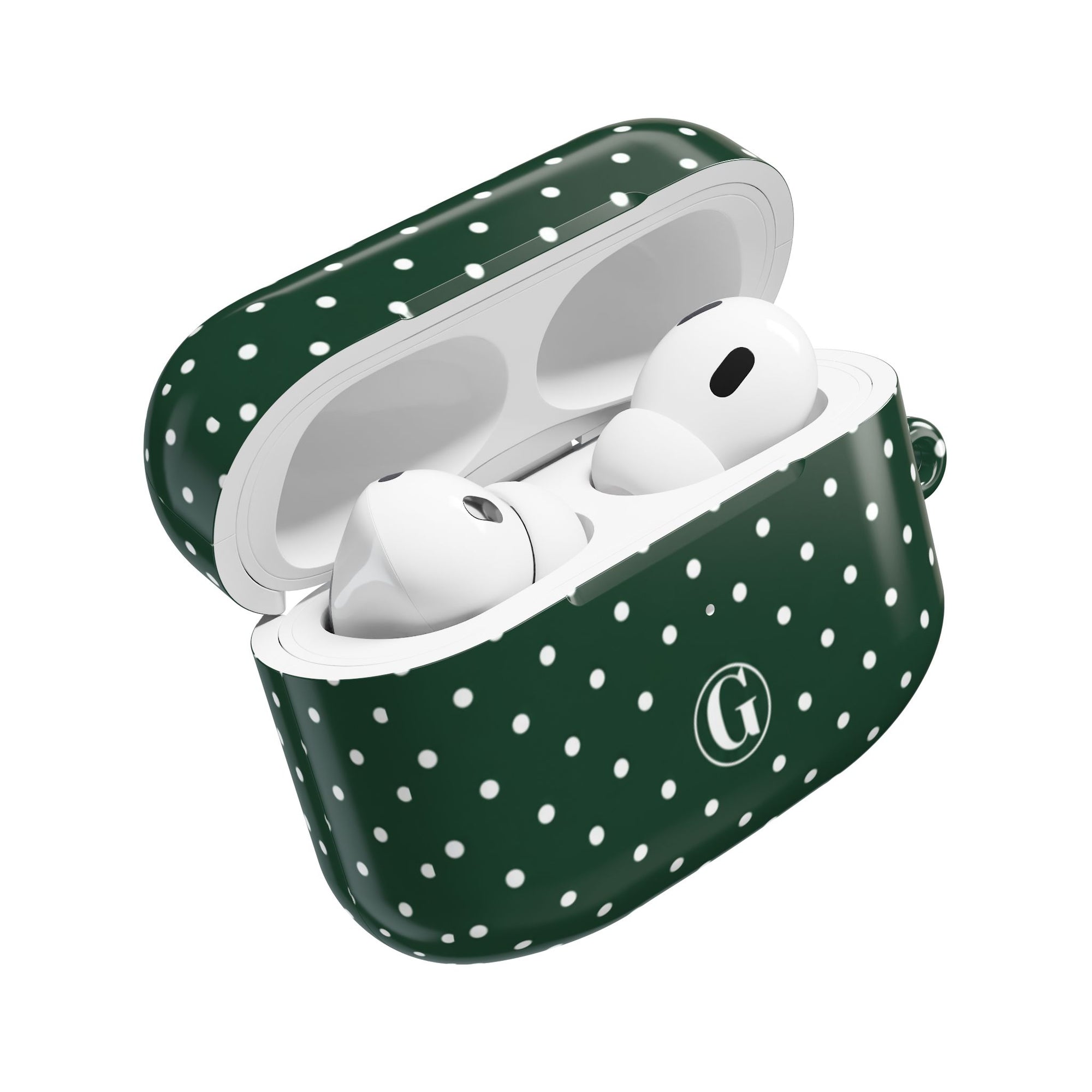 Emerald Green Polka Dot AirPod Case