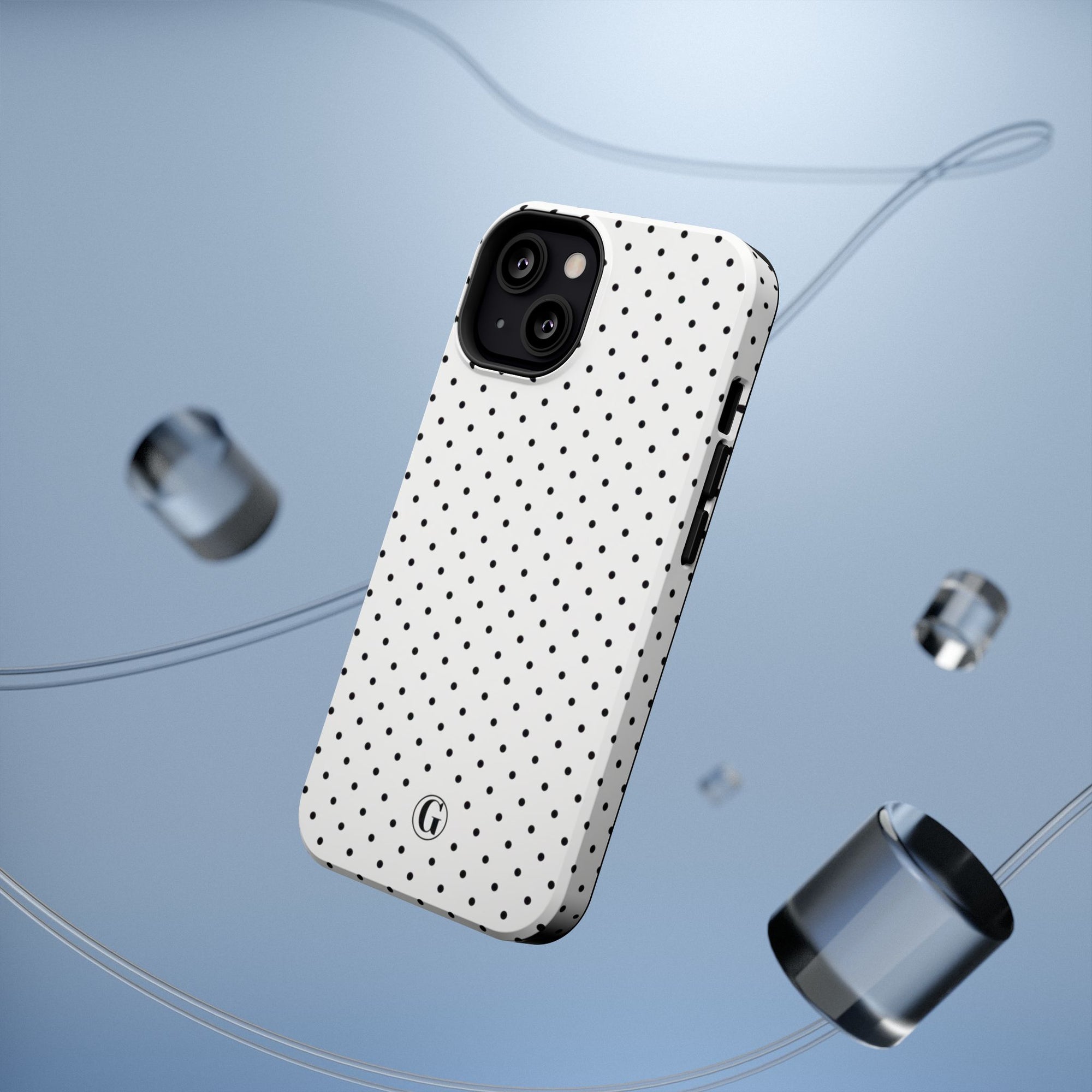 White Polka Dots Phone Case