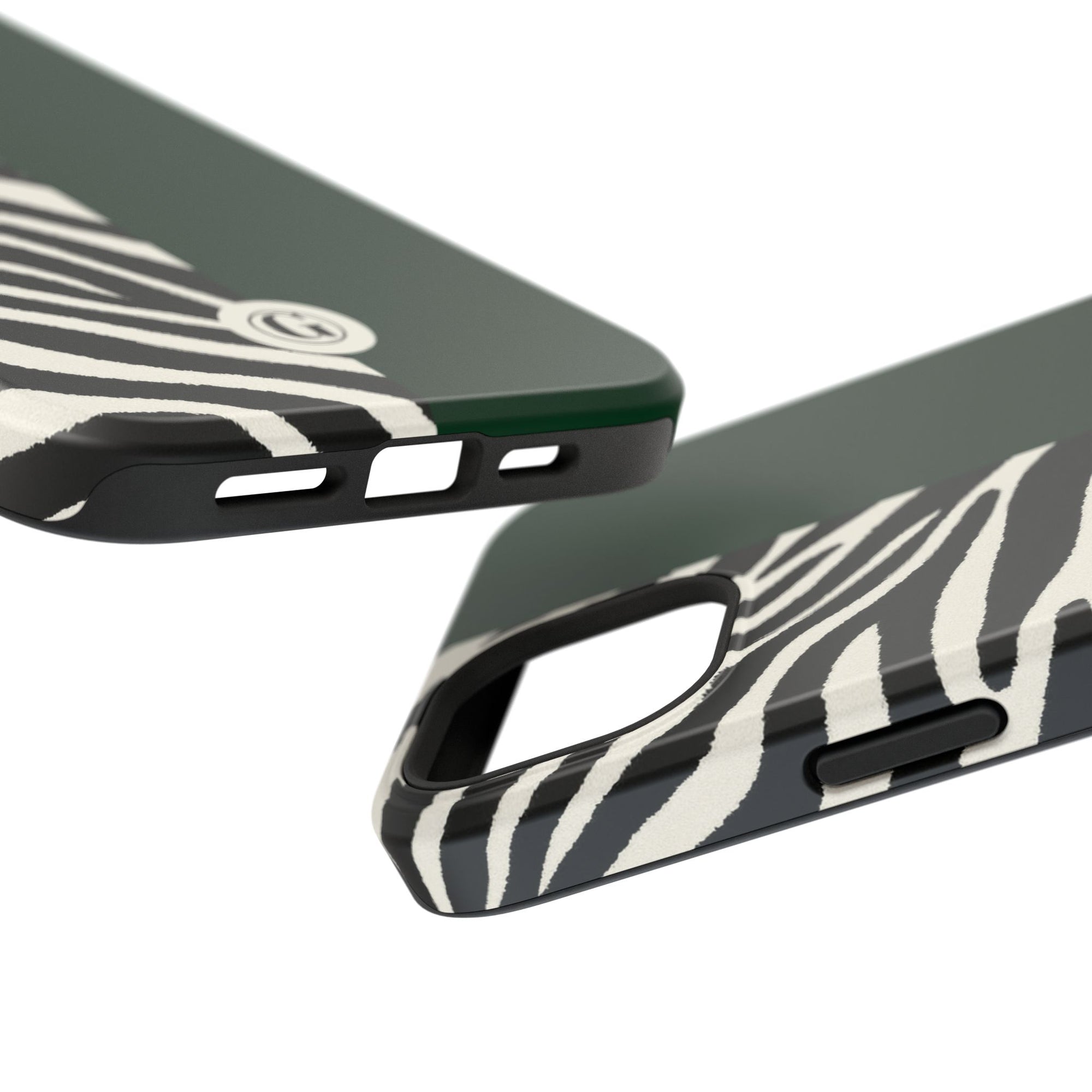 Zebra Print x Emerald Green Phone Case