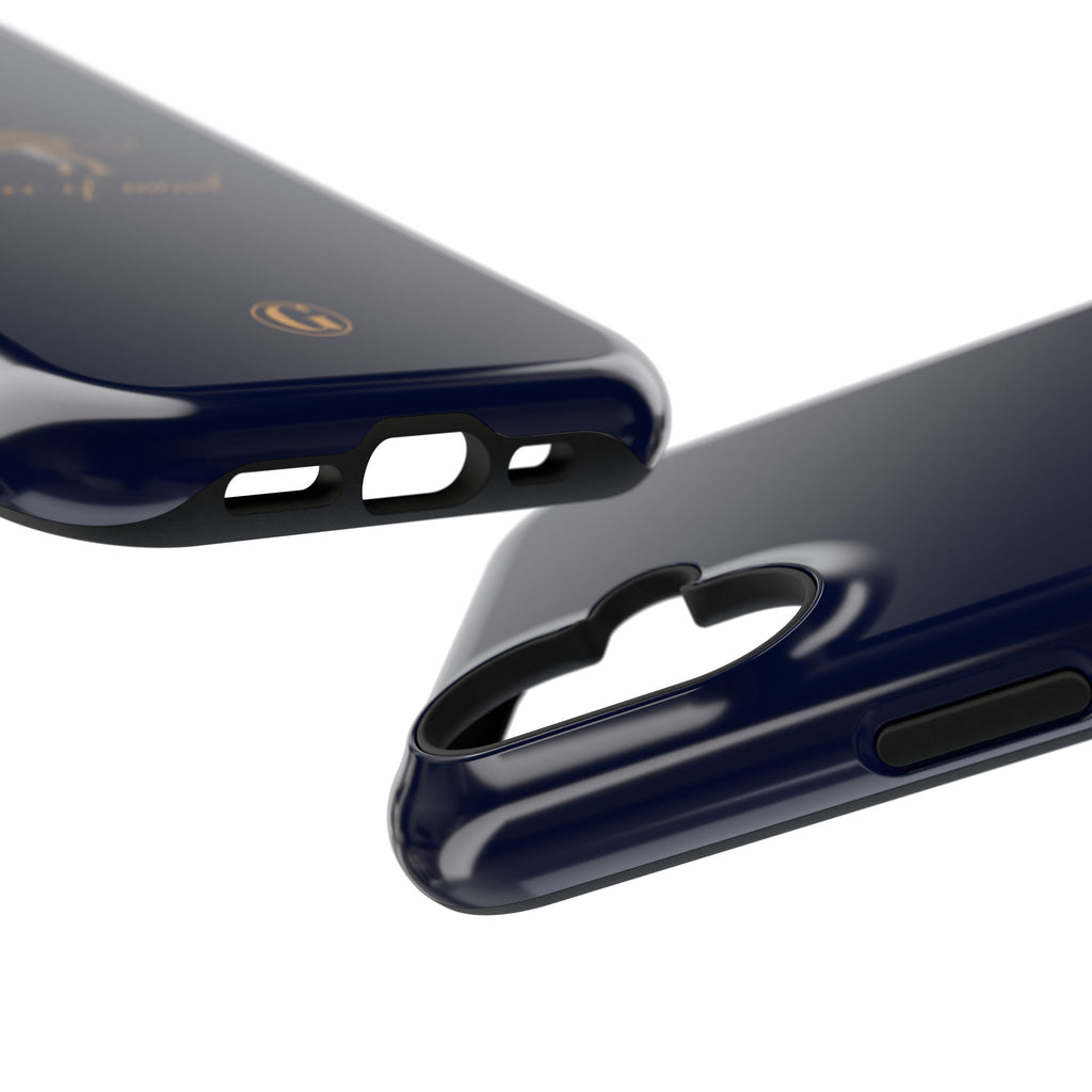 Navy Blue 'Peace of Mind' Panther Phone Case