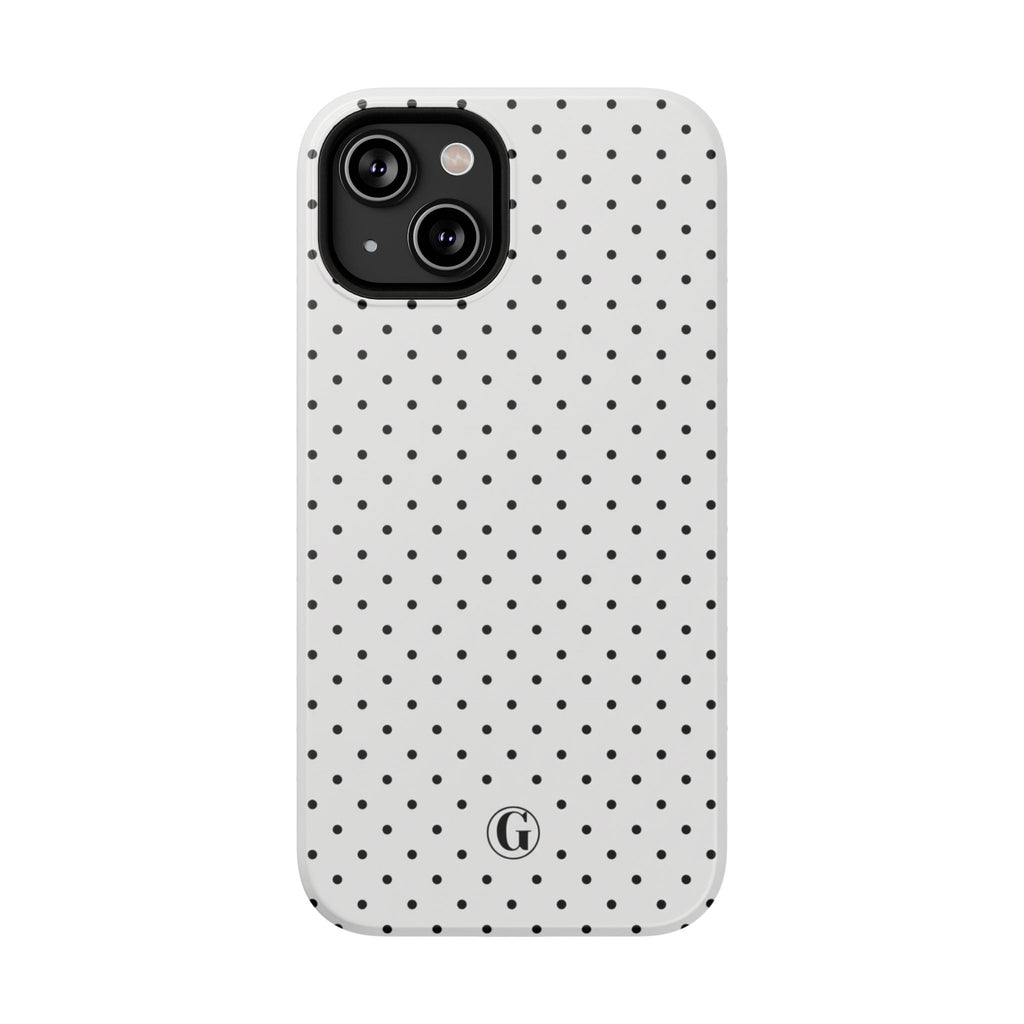 White Polka Dots Phone Case