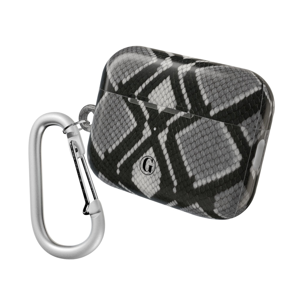 Gray Snakeskin Print AirPod Case