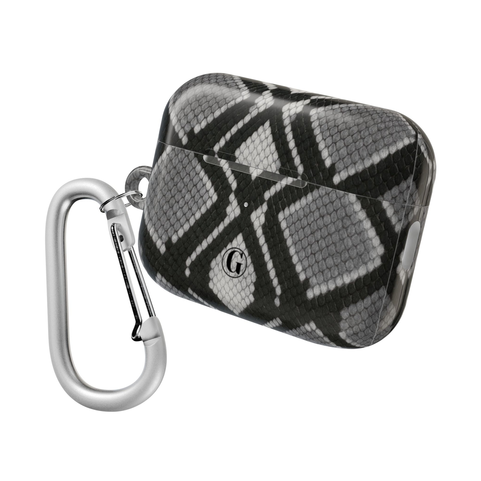 Gray Snakeskin Print AirPod Case