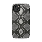 Grey Snakeskin Print Phone Case