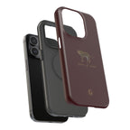 Burgundy 'Peace of Mind' Panther Phone Case