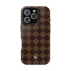 Brown Checkmate Phone Case