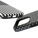 B&W Polka Dots x Stripes Phone Case