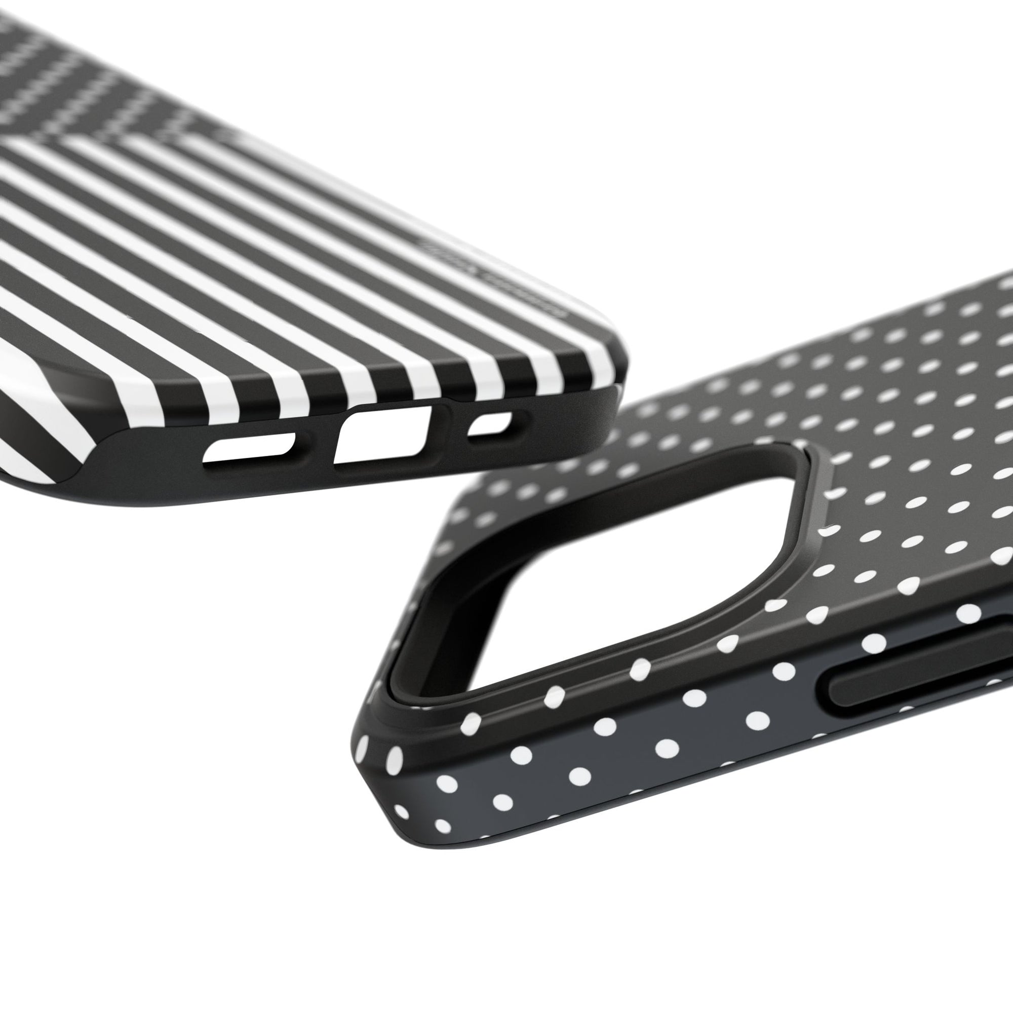 B&W Polka Dots x Stripes Phone Case