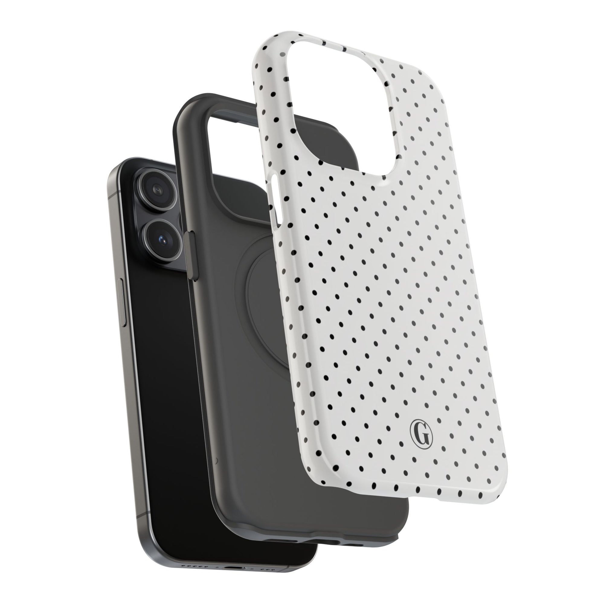 White Polka Dots Phone Case