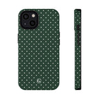Emerald Green Polka Dots Phone Case