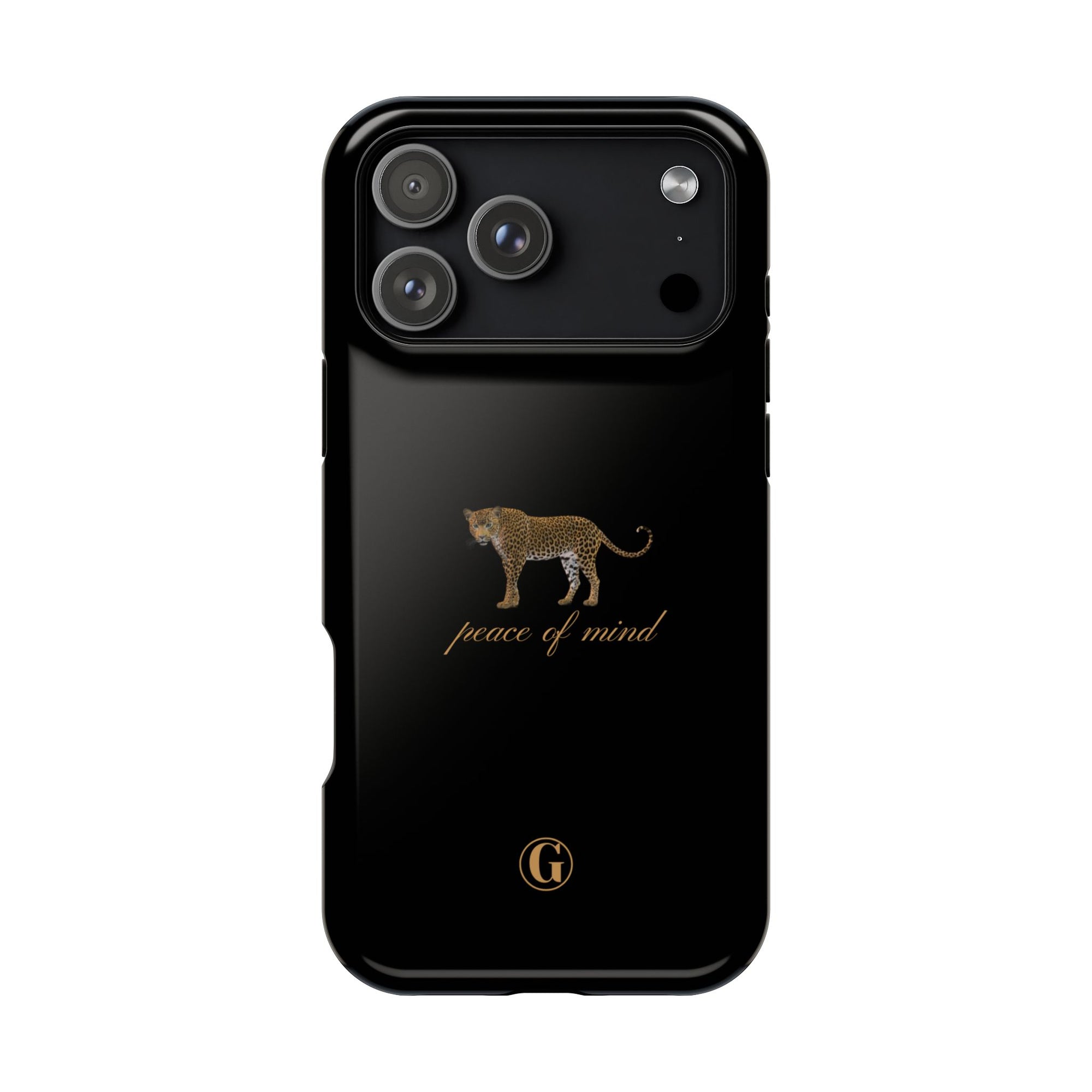Black 'Peace of Mind' Panther Phone Case