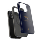 Navy Blue 'Peace of Mind' Panther Phone Case