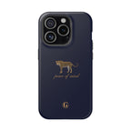 Navy Blue 'Peace of Mind' Panther Phone Case