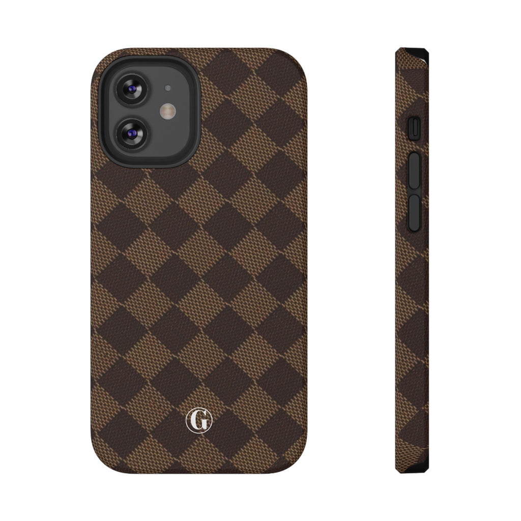 Brown Checkmate Phone Case